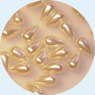Acrylic Pearl Top Drill Drop 7 X 11mm Cream 5grams 25 pieces