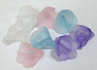 Acrylic   Mini Trumpet - 8 x 10mm Light Blue 5 grams
