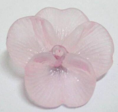 Pansy - Small - 22mm Pink  - 4 pieces