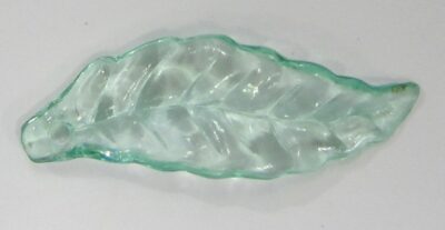 Acrylic Transparent Leaf - 10 x 25mm Pale Green 5grams