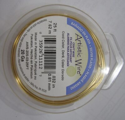 Artistic Wire 20 gauge 8.3 yards -  7.62 meters Gold