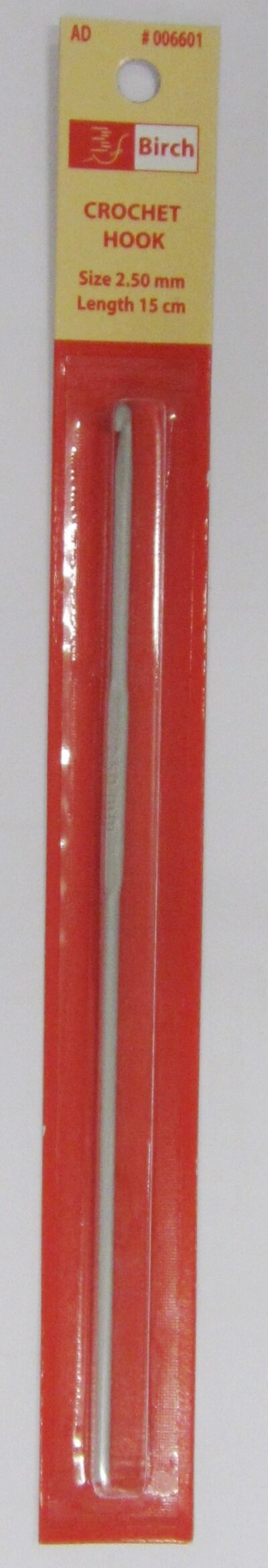Crochet Hook 2.5mm  Anodised 15cm long