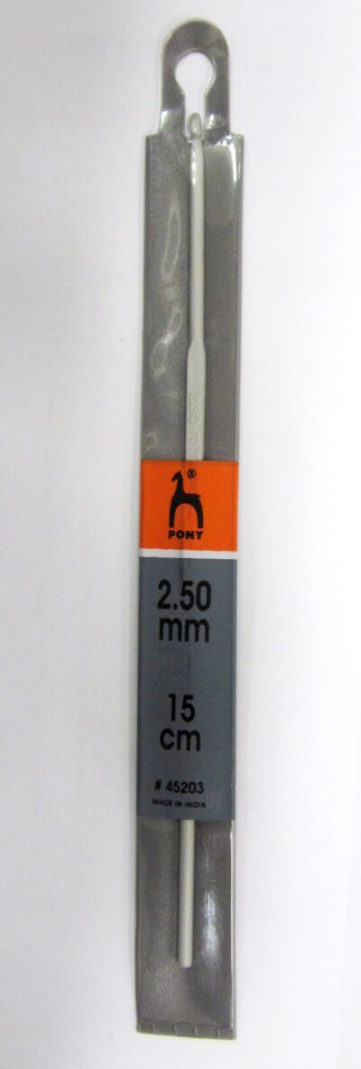Crochet Hook 2.5mm Aluminium 15cm long