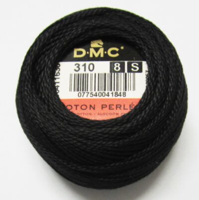 Perle 8 BLACK 10 grams  -  80 meters Temporarily Out of stock