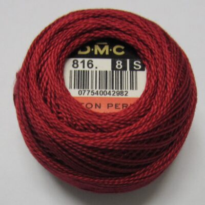 Perle 8 BURGANDY 10 grams  -  80 meters