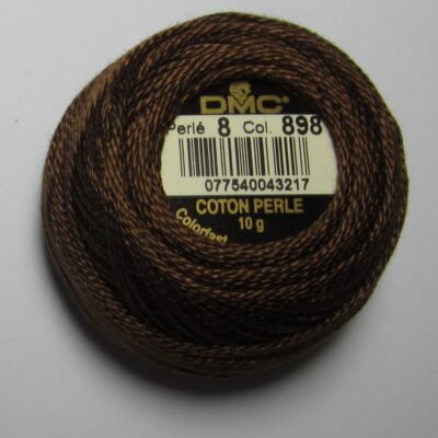 Perle 8 DARK BROWN 10 grams  -  80 meters