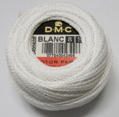 Perle 8 WHITE 10 grams  -  80 meters