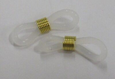 Eye Glasses Ends Clear/Gold