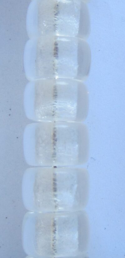 GLASS JUG  BEADS 9mm Clear Transparent 40pieces