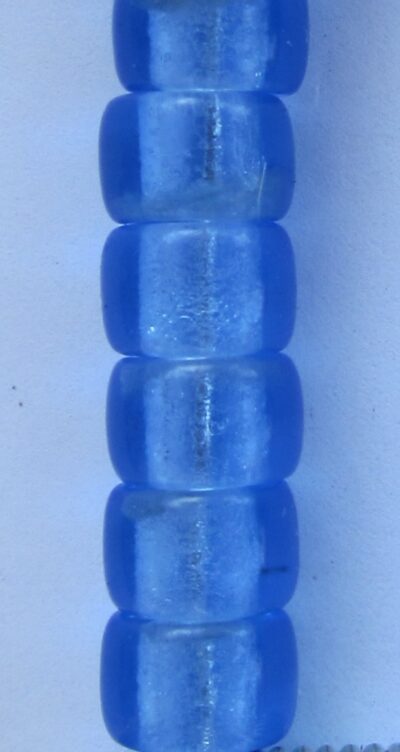 GLASS JUG  BEADS 9mm Lt Blue Transparent 40pieces