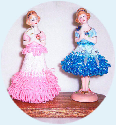 CATHERINE – TWO SKIRTS KNITTING PORCELAINE HALF DOLL SKIRT