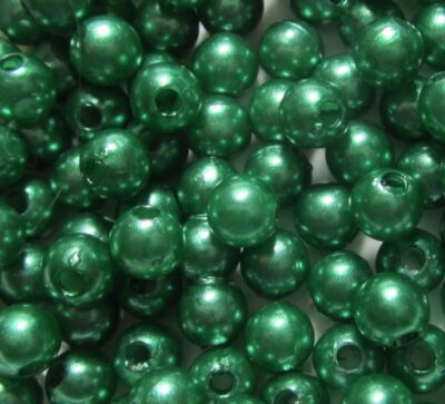 Acrylic Round Pearl 4mm Green 5grams Sold Out