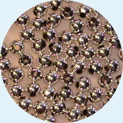 Acrylic Round Pearl 4mm Silver 5grams