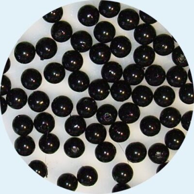 Acrylic Round Pearl 6mm Black 100grams 1000 pieces