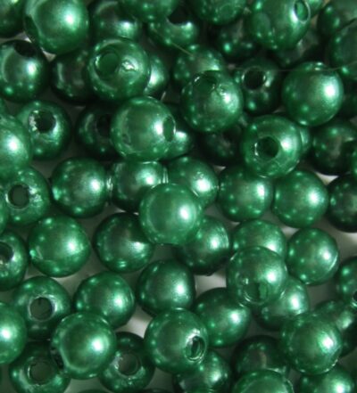 Acrylic Round Pearl 6mm Green 100grams 1000 pieces