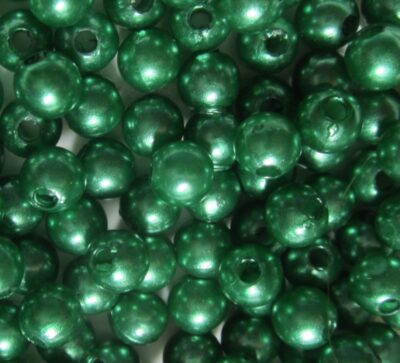 Acrylic Round Pearl 8mm Green 100grams 400 pieces