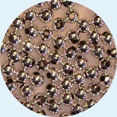 Acrylic Round Pearl 8mm Silver 10grams 40 PCS