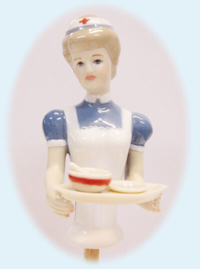 Frieda Florence Nighting Gale, Porcelain Half Doll.