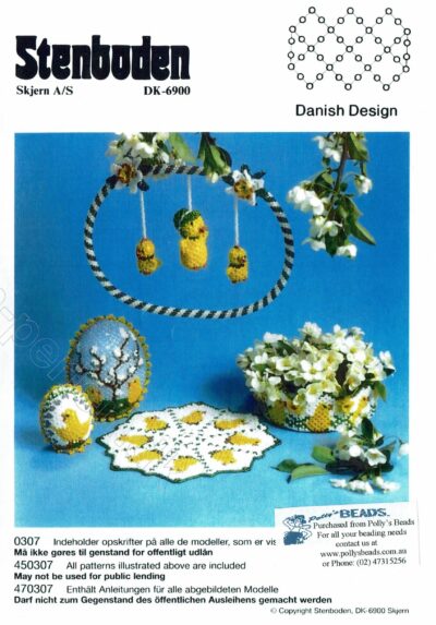 0307  Easter Eggs, Doily, Basket, Mobile