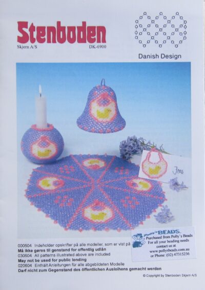 0604  7cm Bell, Bib, Doily, Candle Stick