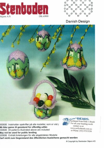 0606 10cm Egg,7cm Egg, 7cm Bell, Basket with Eggs