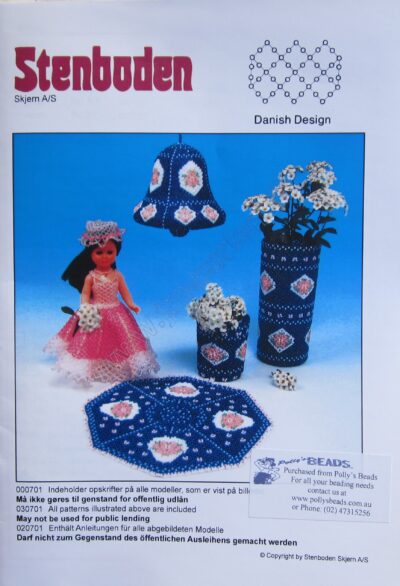 0701 Vase, 28cm Doily, 9cm Bell, 20cm Doily, 17cm Doll.