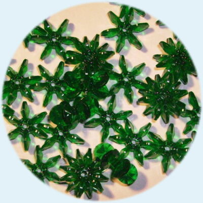 Transparent Xmas Green 250grams