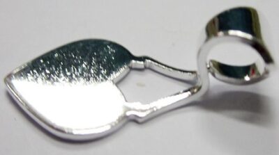 Glue on Bail - Silver plated