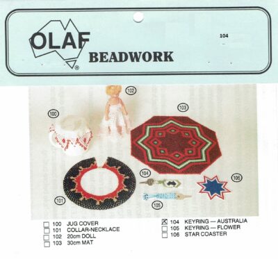 104. Key Ring, Map of Australia