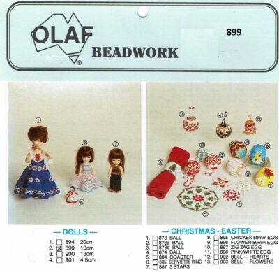 899. 13cm Doll's Dress