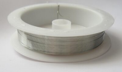 26ga  Copper Base Beading Wire Silver