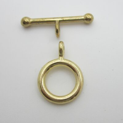 Toggle Clasp Plain Gold in Colour