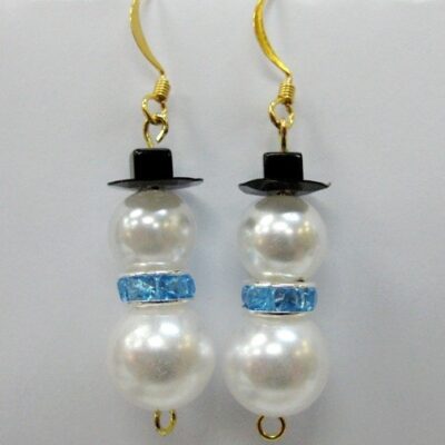 0901 Snowman Earrings