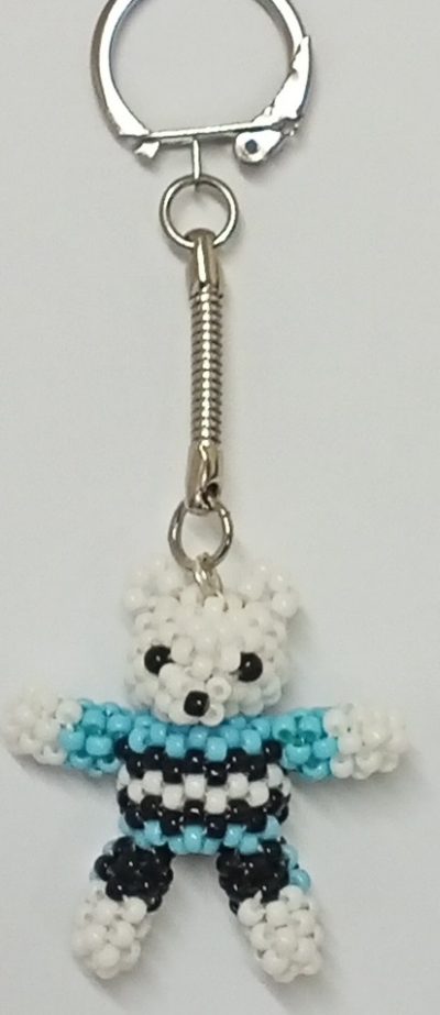 HHRMFBO8 Sharks Football Bear Keyring (NRL)